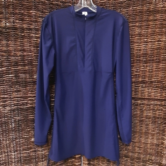 Sailbee Dresses & Skirts - Sailbee Dress Women's Large Blue Tenniscore Activewear Tennis Swimsuit Cover Up
